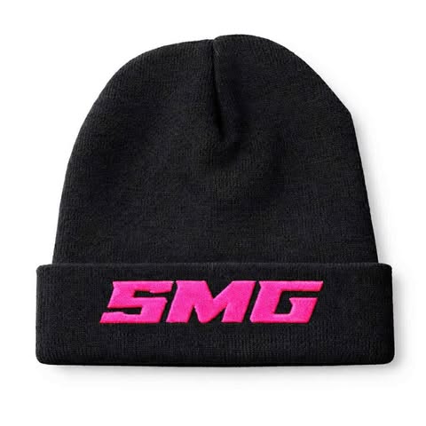 NEON PINK BEANIE