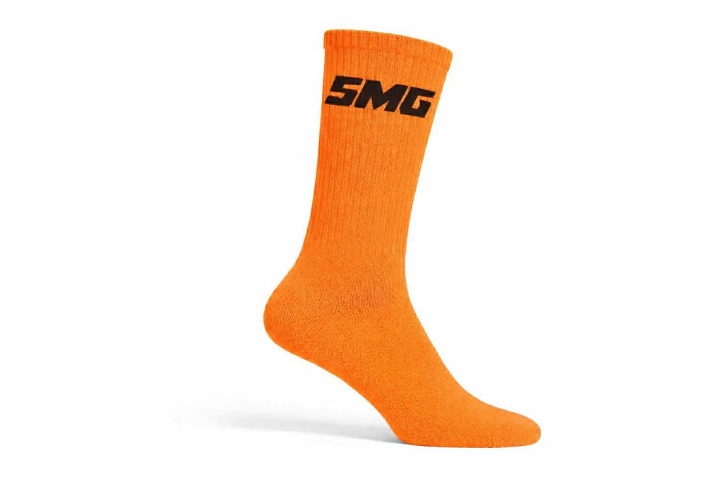 NEON ORANGE SMG SOCKS