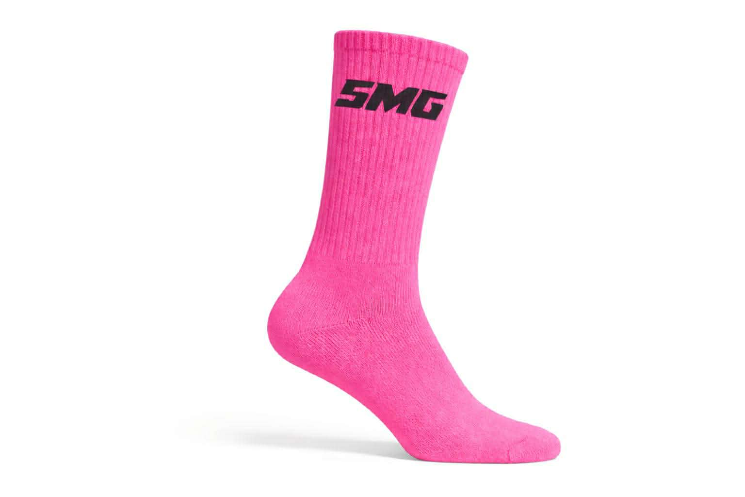 NEON PINK SMG SOCKS